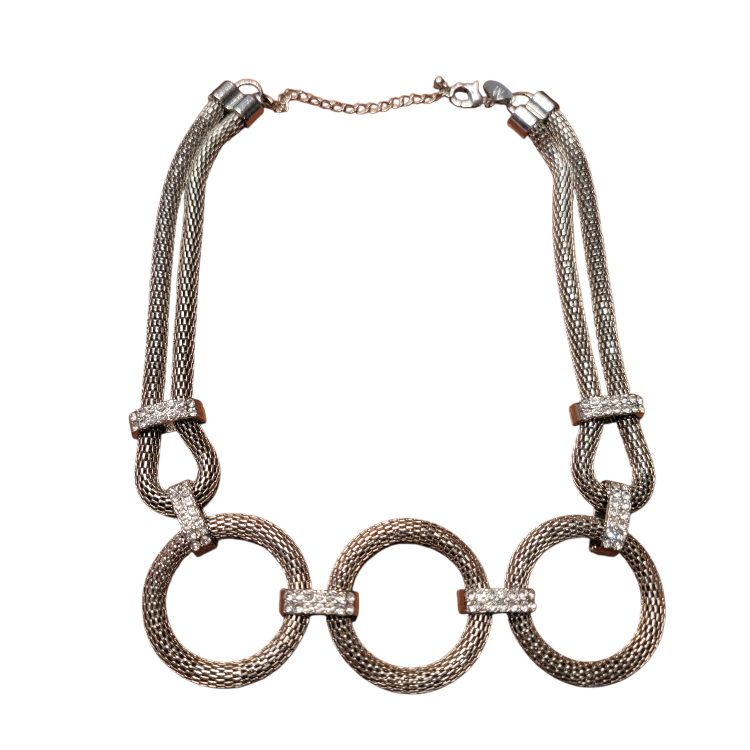 Ny Silver Mesh Necklace 35$